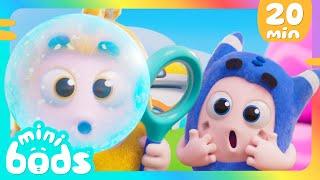 Pop Goes the Bubble! | Minibods |  Moonbug Kids - Fun with Friends | Funny Cartoons for Kids