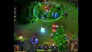 League of Legends 3v5 End Game Fight No Mid No Support