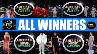 AMA 2021 - ALL WINNERS | 2021 American Music Awards | ChartExpress