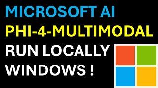 Phi-4-Multimodal on Windows - Best Multimodal AI Model - Install and Run Locally on Windows