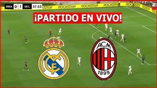  REAL MADRID vs MILAN EN VIVO  JUEGA MBAPPE CHAMPIONS LEAGUE 