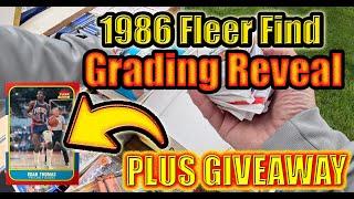 Epic 1986 Fleer Yard Sale Find with Grading Reveal & Giveaway! #basketballcards #sportscards