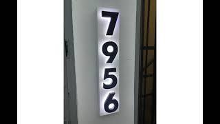 Amazing House numbers internally illuminated easy to install. Buy at www.advancedmultisignstore.com