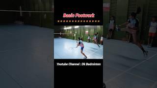 Basic Footwork #shorts #badminton