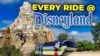 Every ride at Disneyland