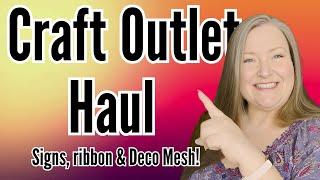 New Craft Outlet Haul Wreath Making Supplies Summer Father's Day Fall Halloween & Christmas