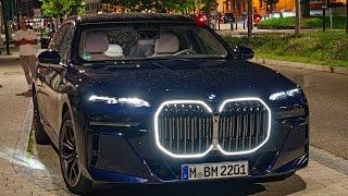 Night drive with the 2023 BMW 740xdrive LONG CRUISER trogh Schwäbisch-Gmünd | #car #bmw7series #auto