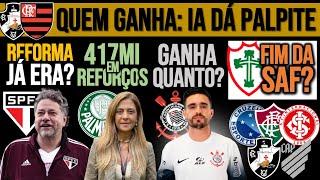 REFORMA DO MORUMBIS MELOU? LEILA TORRA FORTUNA! SALÁRIO NO TIMÃO! IA CRAVA: FLA OU VASCO? ZÊRO, FLU+