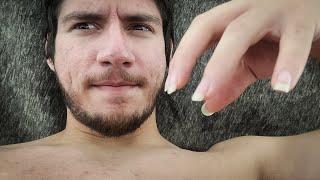 (asmr) Natural man nails, tapping and scratching