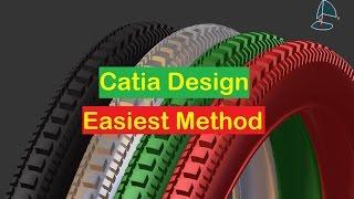 Catia V5 Tutorial Beginner Tyre Design Trick Bicycle