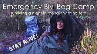 Emergency Camping in Rain: is it Possible with only a Bivi Bag for Shelter? Trying Alpkit Kloke