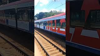 "Первое видео с музыкой" ЭГ2Тв-015 "Иволга" прибывает на станцию Битца