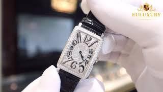 Franck Muller Long Island Steel Custom Full Pave Diamond - EU LUXURY