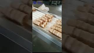 Automatic KFC Wafer Cup Machine|Gas Heating Wafer Cone Making Machine|Wafer Cone Production Line