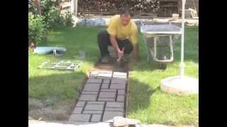 How to make cobblestone-look walkway