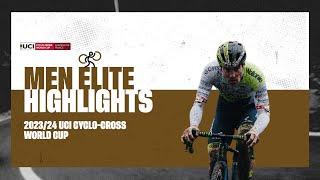 Flamanville - Men Elite Highlights - 2023/24 UCI Cyclo-cross World Cup