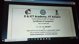 how download python certificate by IIT ,important information related to prutor.ai