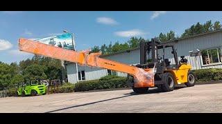 SNSC 10Ton Diesel forklift with glass handler