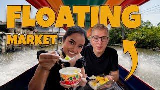 BUDGET DAY TRIP to a HIDDEN FLOATING MARKET in Bangkok ‍️ (Tourists do not go there)