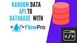 Connect to API and Insert to Database with this No Code Tool