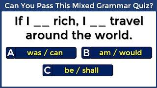 Can You Pass This Mixed Grammar Quiz? | Mixed English Grammar Quiz | #challenge 038
