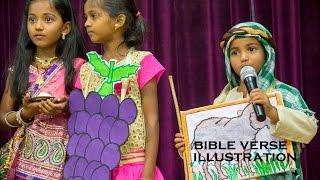 Bible Verses Illustration by Sunday School Children