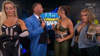 Charlotte Flair, Chelsea Green, Piper Niven & Jade Cargill Backstage: SmackDown October 13 2023