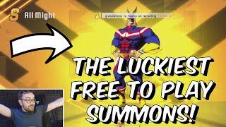 The LUCKIEST Free To Play All Might Summons! - SS for Aizawa? - My Hero Academia: The Strongest Hero