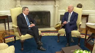 President Biden Holds a Bilateral Meeting with Prime Minister Mario Draghi of Italy