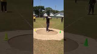 shot put standing throw technique throw