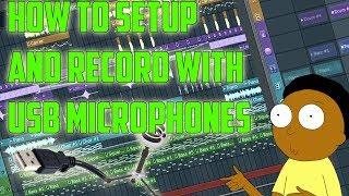 How to setup USB microphones for recording Rap vocals  in Fl studios