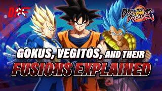 All Gokus, Vegetas, and their Fusions in DBFZ Explained | DashFight