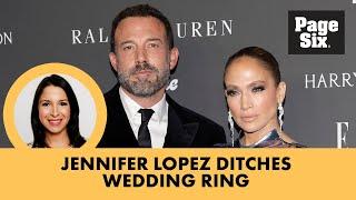 Jennifer Lopez ditches wedding ring amid Ben Affleck divorce rumors