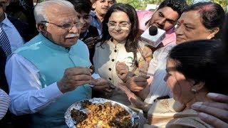 Watch: How CM Khattar mocks Congress’ pakoda politics