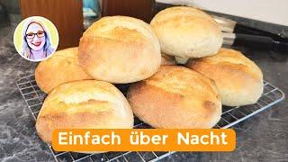 Wenn Du keine Zeit hast, musst Du dieses Rezept ausprobieren! Über Nacht Brötchen ganz einfach!