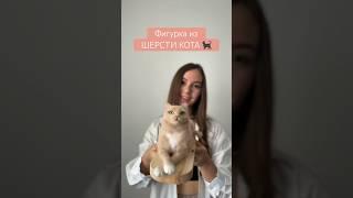 Сделала кота из его же шерсти  Что думаете? #валяние #котики