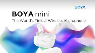 BOYA mini | The World's Tiniest Wireless Microphone