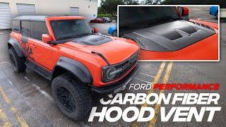 How to Remove Bronco Raptor Hood Vent - Ford Performance Carbon Fiber Hood Vent Install