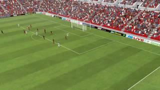 FM 11 Goal Salt Lake vs R. Madrid - Maicon Goal Great Move!!