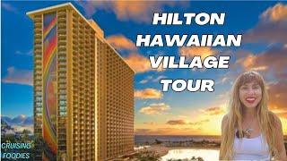 Hilton Hawaiian Village Waikiki Beach Full Tour             #hawaii #travel #food #travelvlog #beach