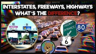 The Differences Between Interstates, Freeways, and Highways