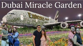 "4k : Dubai Miracle Garden at Night / Exploring the World's Largest Natural Flower Garden"