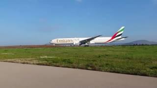 Emirates 1st flight Athnes - New York take off