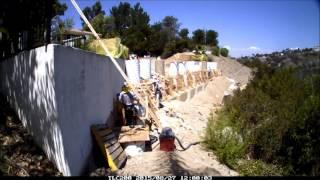 Retaining Wall Time Lapse by Alpha Structural.