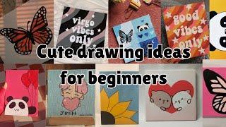 Art Ideas For beginners || Aesthetic drawing ideas|| Cute Drawings Ideas