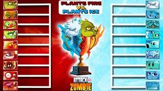 FIRE PLANTS Vs. ICE PLANTSWho Will Win? - ATTACK ZOMBIE
