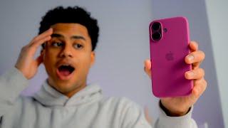 Apple iPhone 16 Fuchsia Silicone Case | Unboxing & First Impressions!