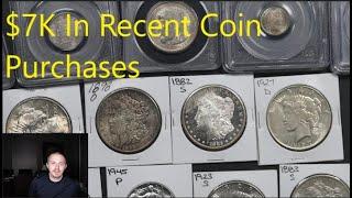 $7K Collector Coin Purchases! 1918 S Walking Liberty Half MS64, 1867 S & 1865 S Seated Halves