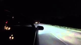 White Mike 240sx low boost vs c7 zo6