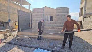 Happy family moments: from building a roof to cooking local food!